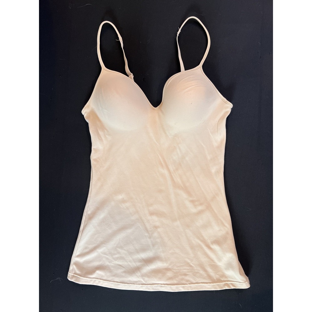 Maidenform Shapewear Cami Medium Nude Built In Bra Molded Cup Camisole